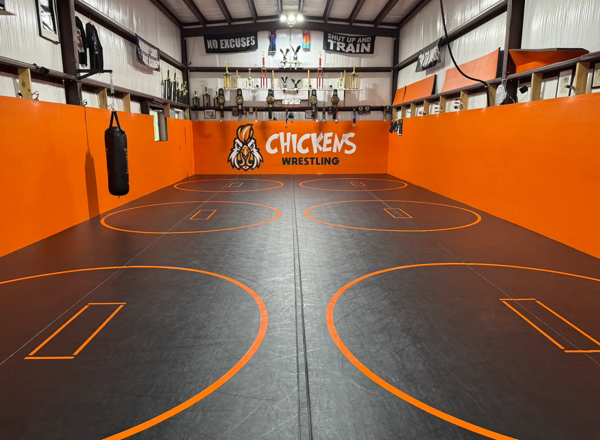 The Chickens Wrestling private family training room in Phoenix, Arizona